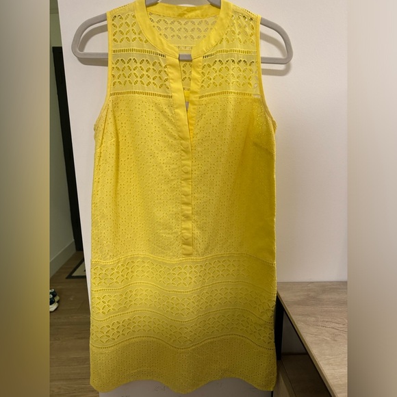 Loft Eyelet V-neck Dress - Picture 2 of 4